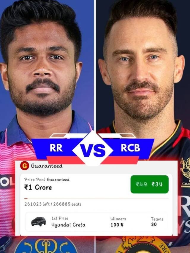 RR Vs RCB Today Dream 11 Team Prediction